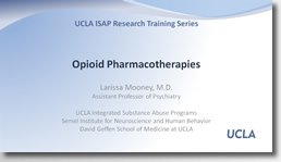 Link to Opioid Pharmacotherapies video page