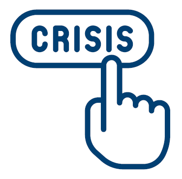 Crisis response data icon